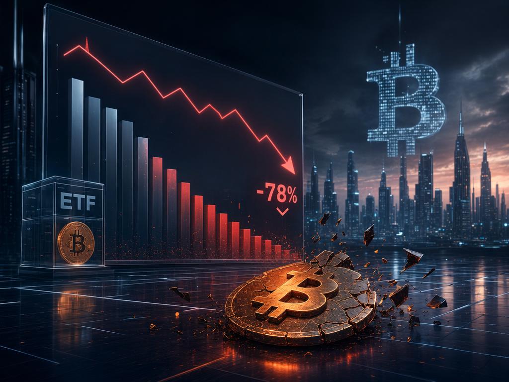 Обороты биткоин-ETF усохли на 78%