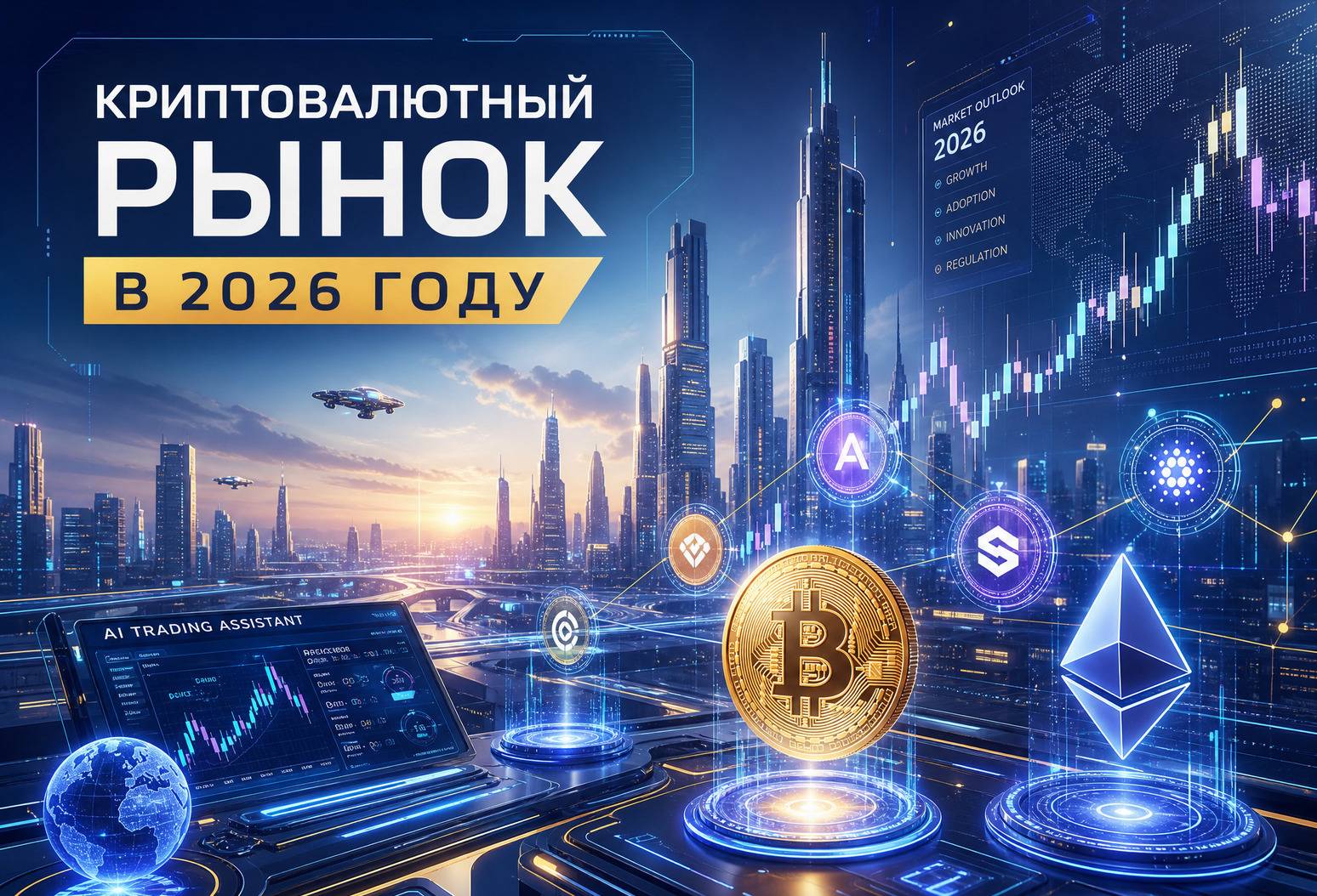 Криптовалютный рынок 2026: между институциональной зрелостью и макроэкономической ловушкой