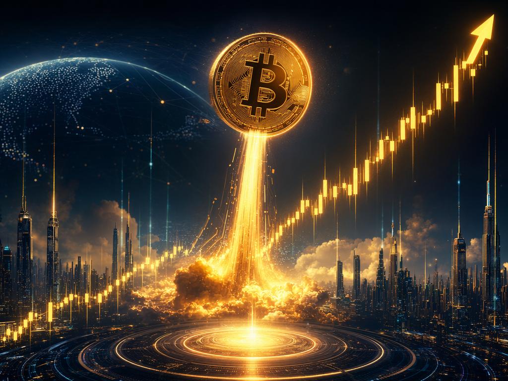 Биткоин вырос